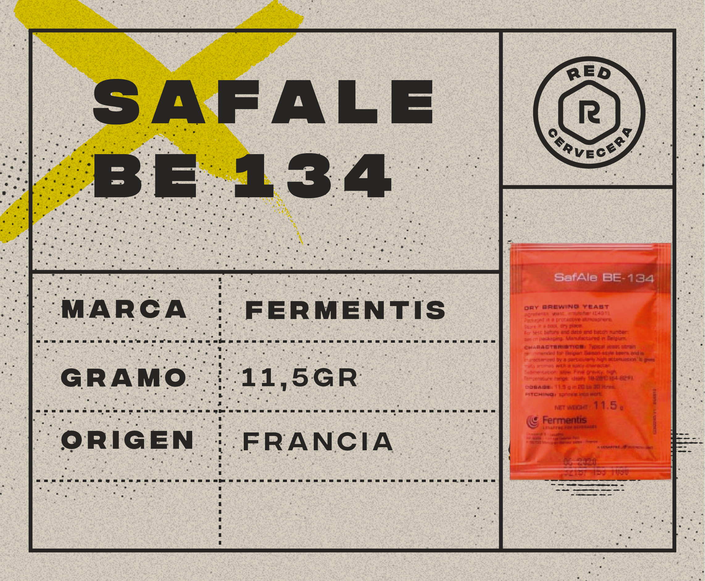 Safale BE-134 sachet 11g
