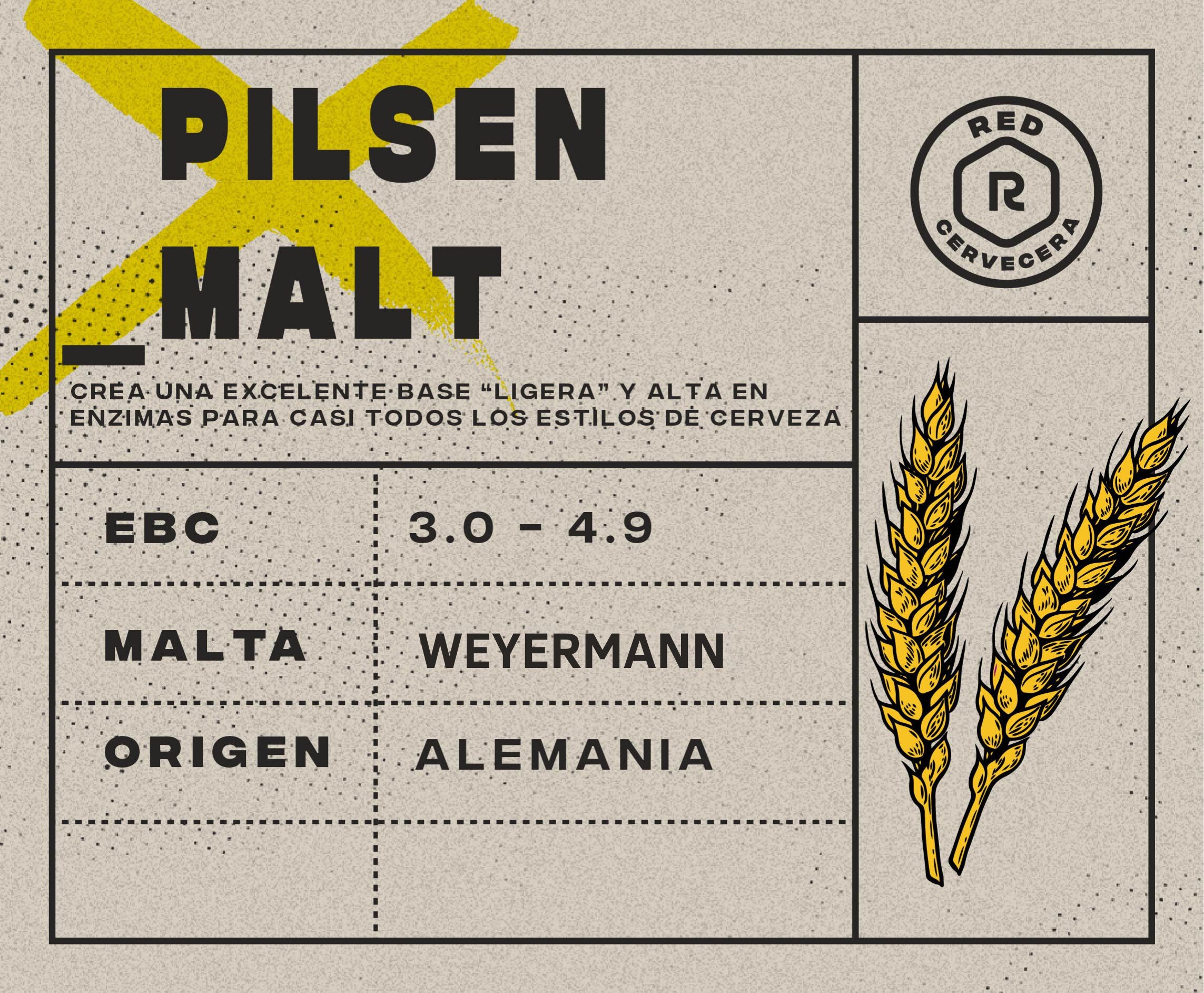 04-Pilsen Malt (EBC 3.0-4.9) (1 Kg.)